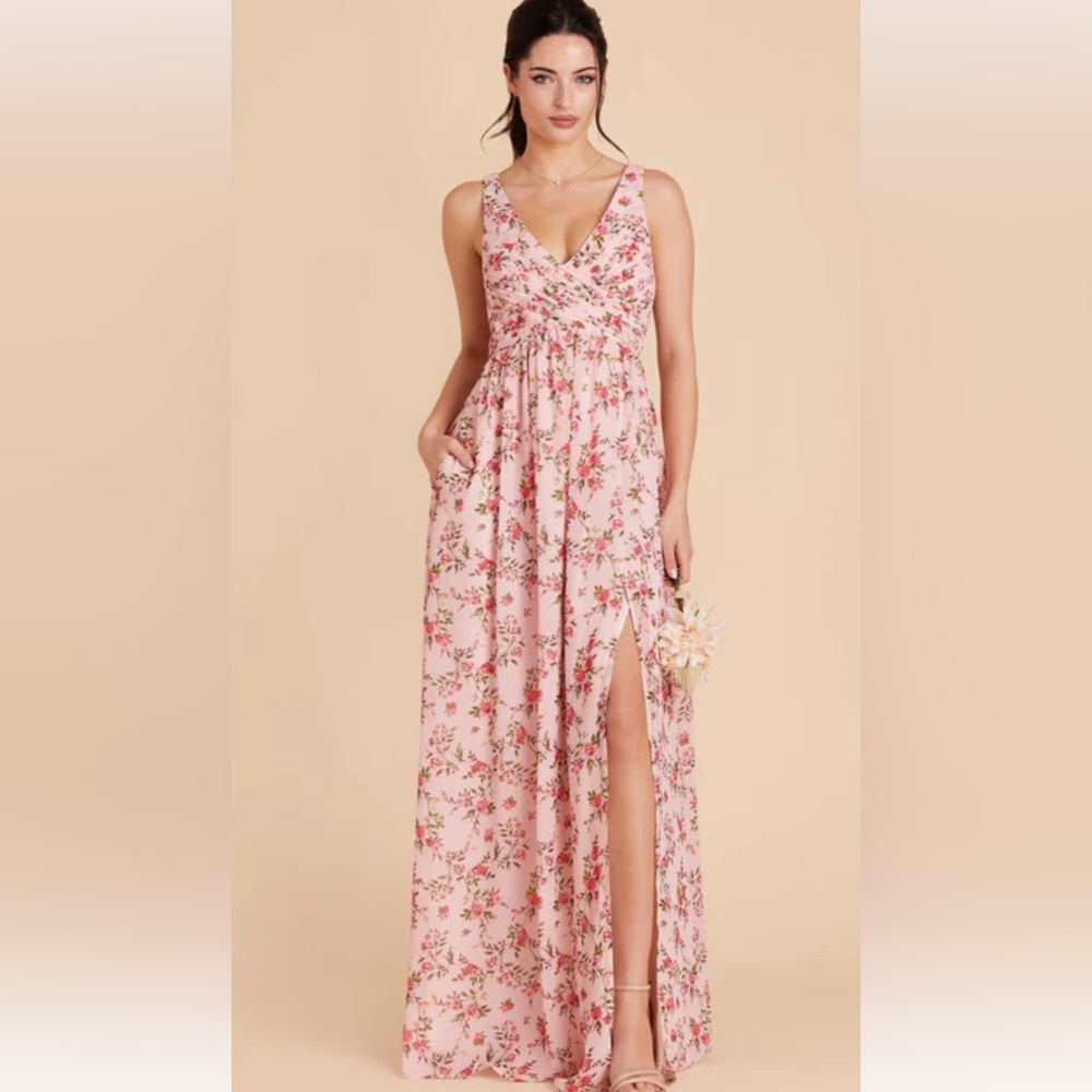 Birds Grey bridesmaid dress - Picture 7 of 8